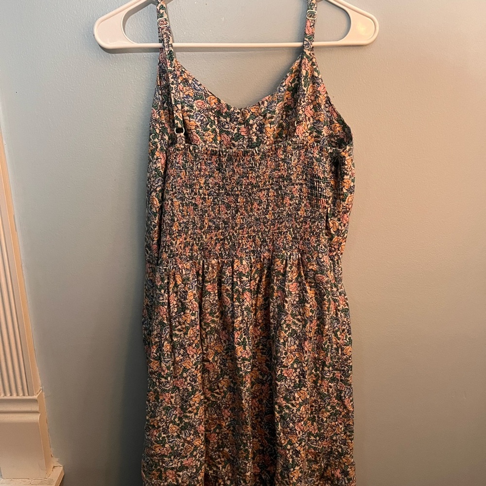 Old Navy Brown flowered Smocked Sundress